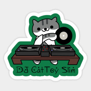 DJ CatToy Slim (Neko Atsume) Sticker